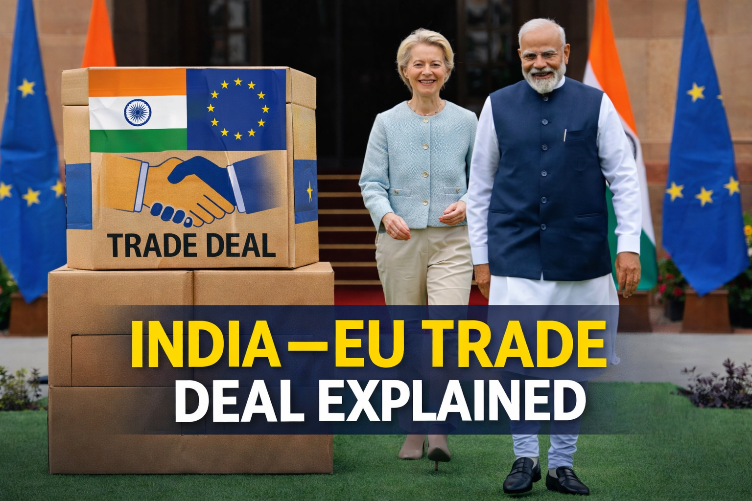 India–EU Trade Deal Explained: What the New Free Trade Agreement Means for India’s Economy and Households